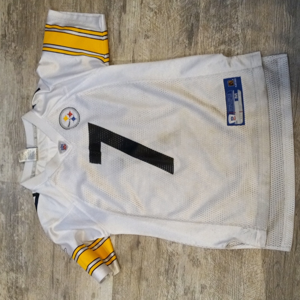 Pittsburgh Steeler quarterback roethlisburg jersey boys size 10-12 - Picture 2 of 4